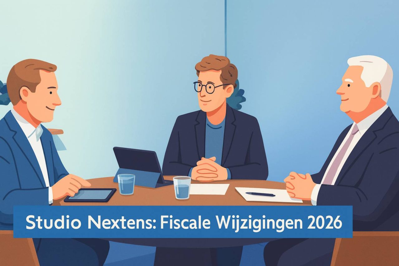 Cartoon van de gasten van Studio Nextens