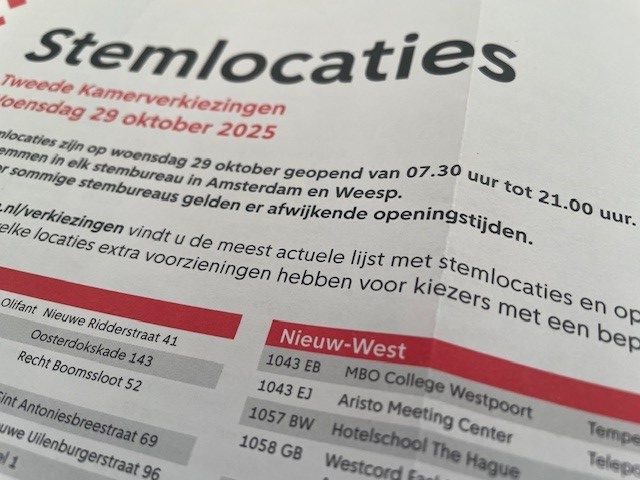 Stemlocaties Amsterdam