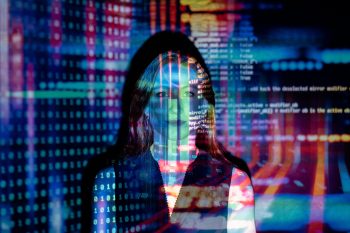 Visuatlisatie van een vrouwelijke fiscaal professional als AI-bot